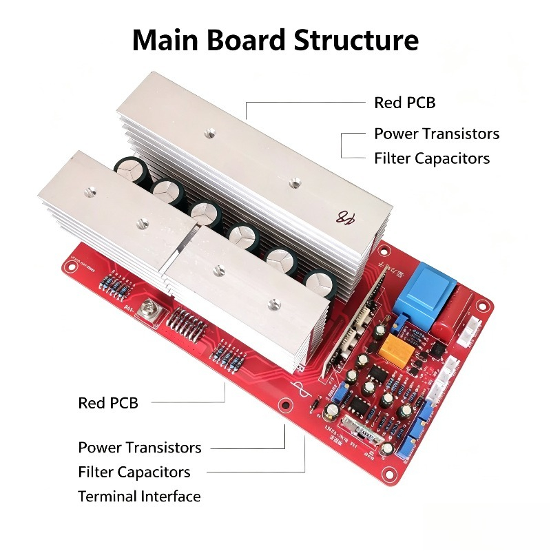 Płytka główna/obwód drukowany  – Pure Sine Wave Inverter Board 24V 48V recenzja i cena