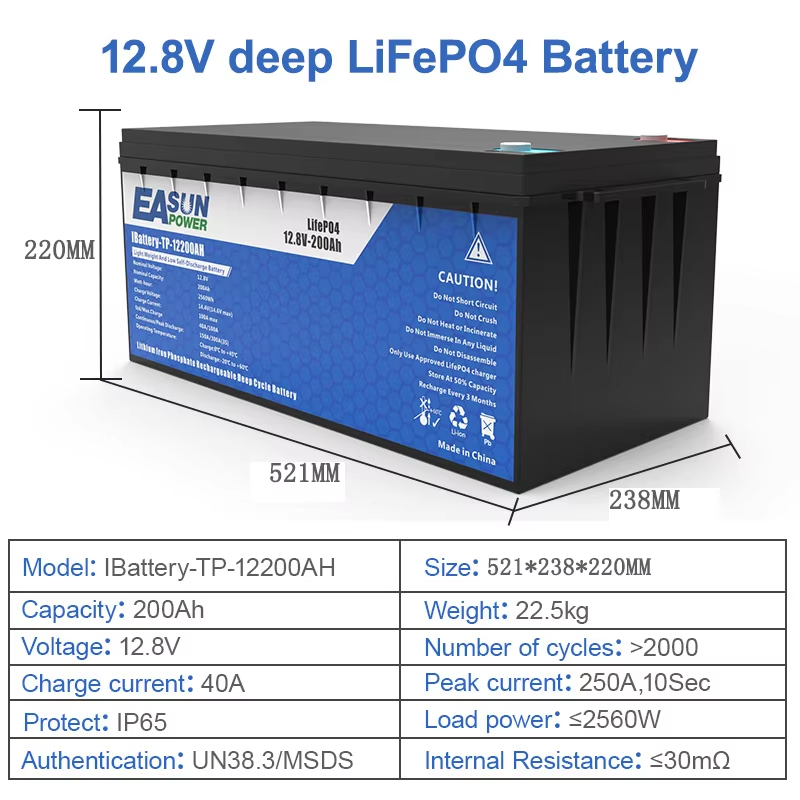 Bateria EASUN Power LiFePO4 10 – Grid Tie Inverter Limiter 2000W recenzja i cena