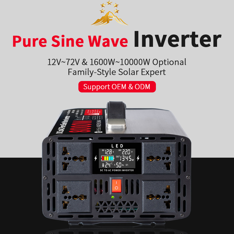 Inwerter Off Grid z czystą sin – Pure Sine Wave Inverter 5000W 48V 220V recenzja i cena